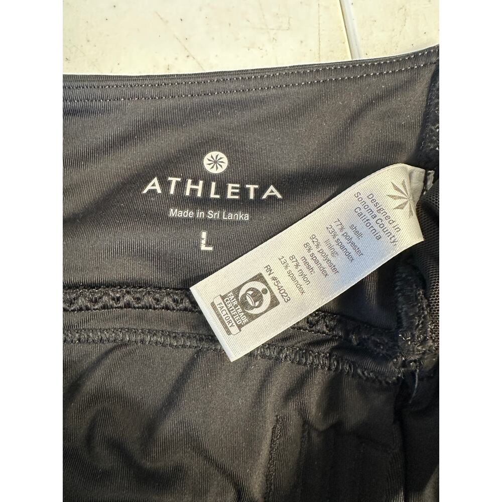 Athleta Black Sports Bra‎ Strappy Size L Adjustable - Picture 6 of 7